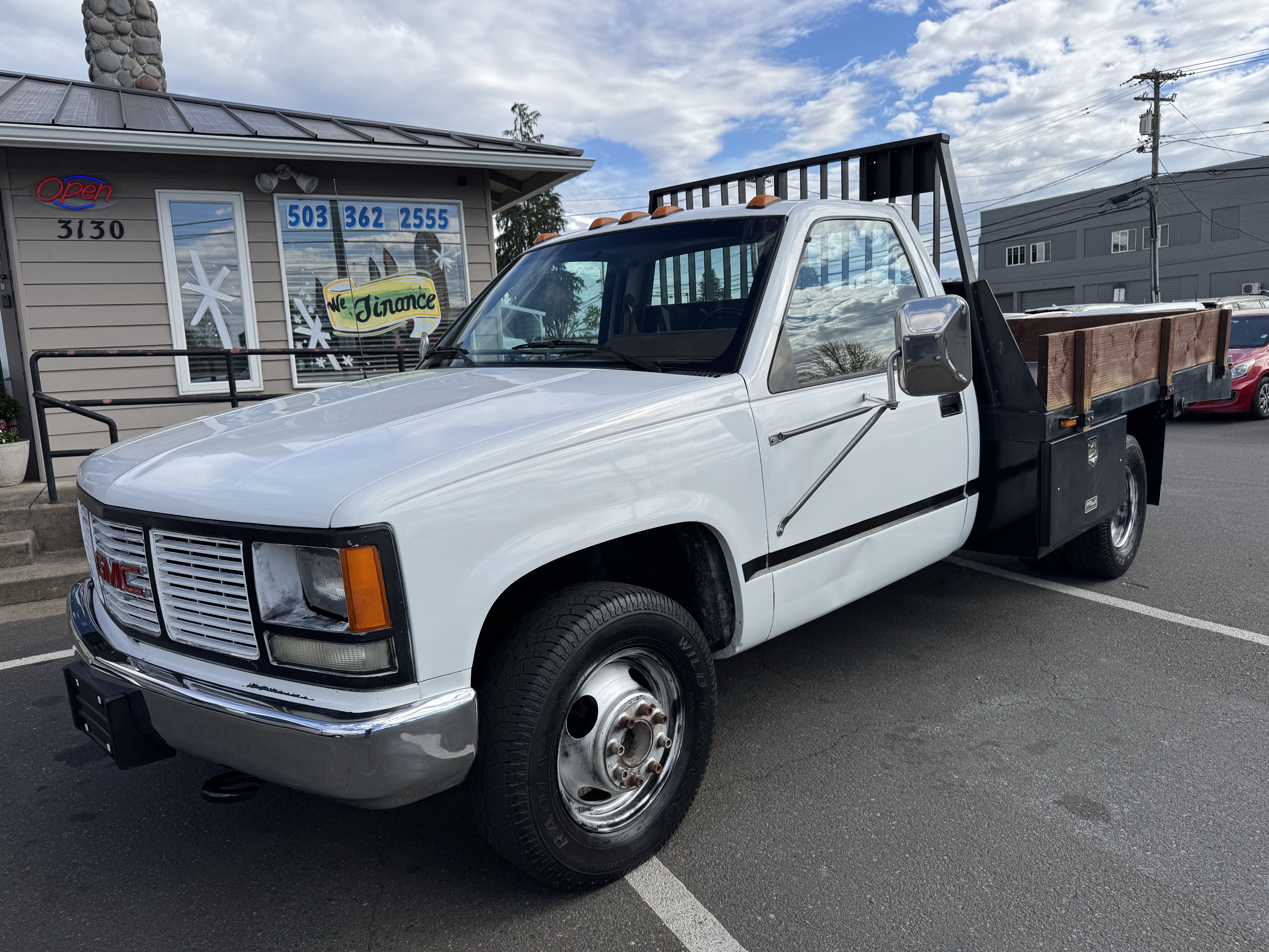 White 1990 GMC Sierra C/K 3500 Pickup Truck  Automatic