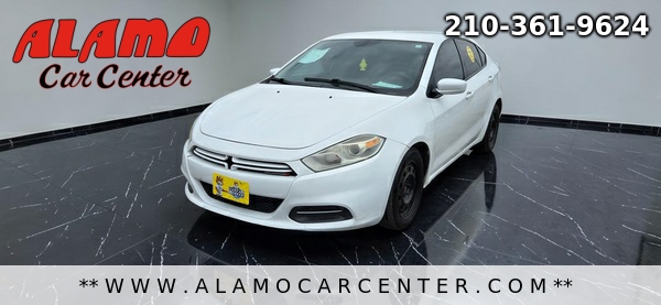 White 2016 Dodge Dart SE FWD Sedan Front-Wheel Drive Automatic